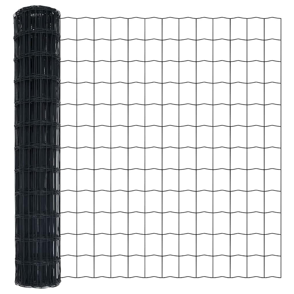 Recinzione Euro Grigio 1,4 x 10 m Ferro rivestito in PVC