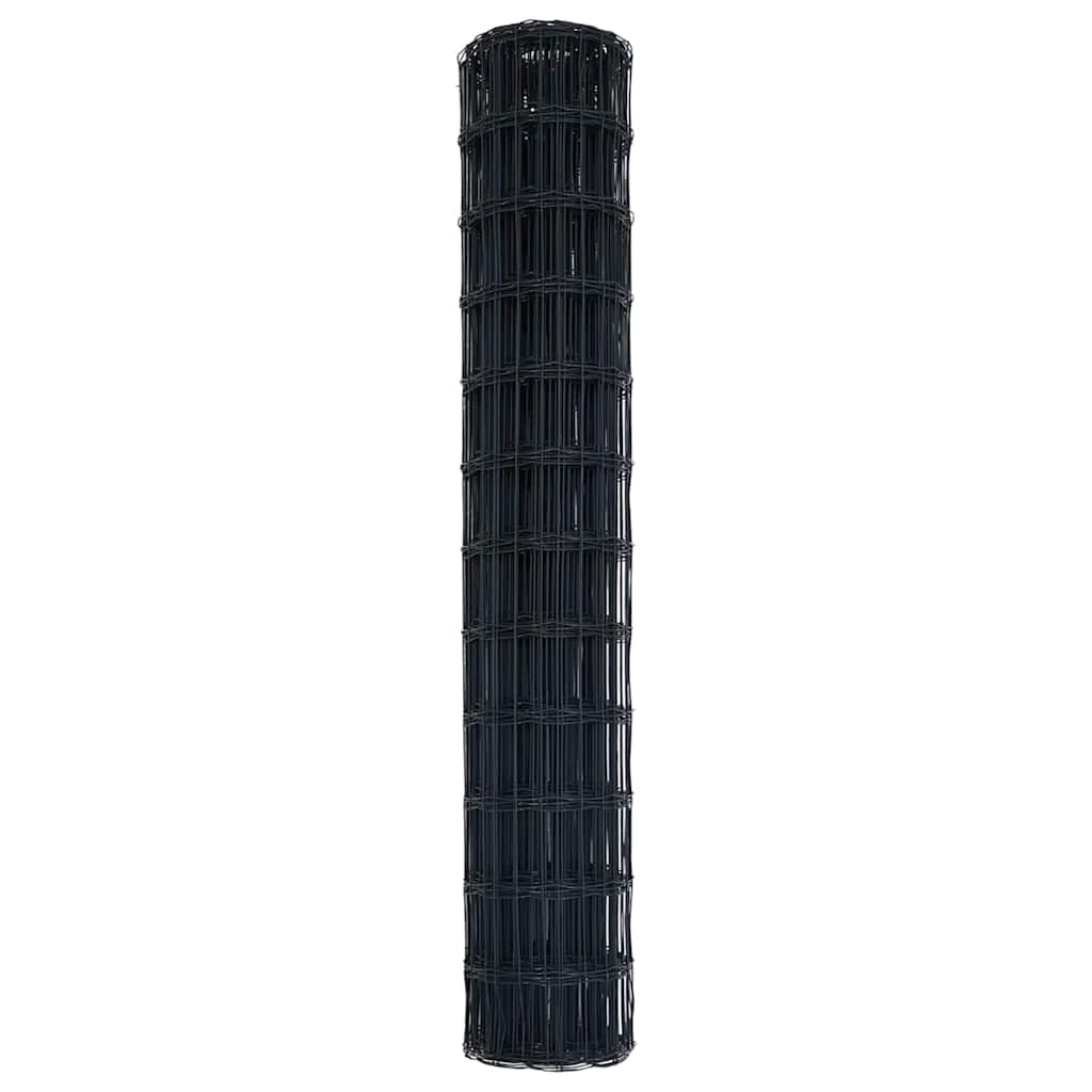 Recinzione Euro Grigio 1,4 x 10 m Ferro rivestito in PVC