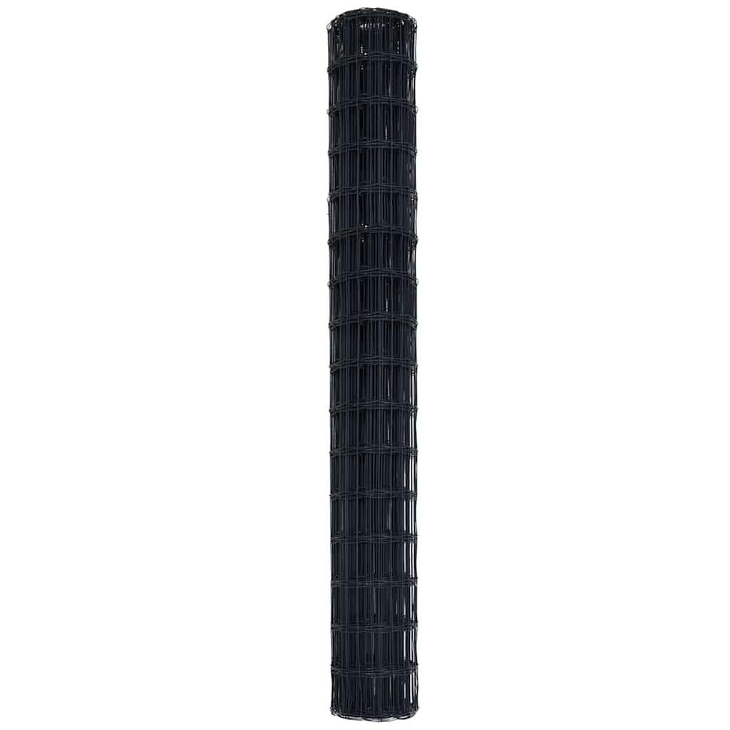 Recinzione Euro Grigio 1,6 x 10 m Ferro Rivestito in PVC