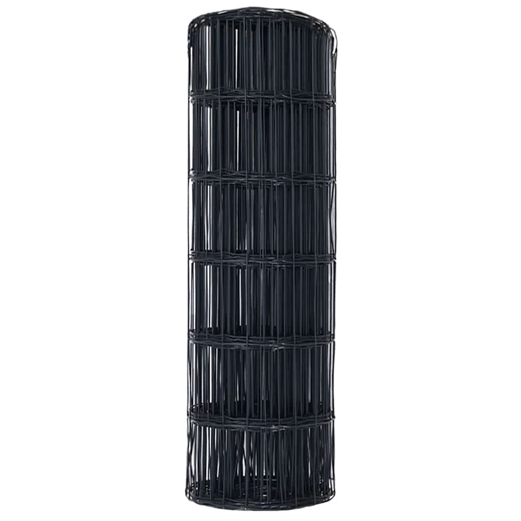 Recinzione Euro Grigio 0,4 x 10 m Ferro rivestito in PVC