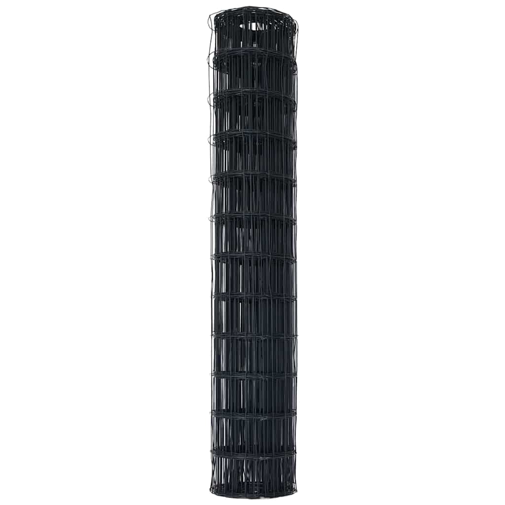 Recinzione Euro Grigio 1,4 x 10 m Ferro rivestito in PVC