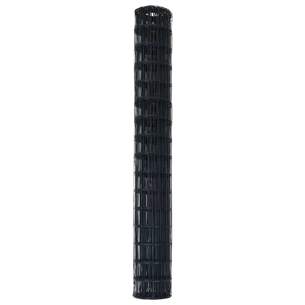 Recinzione Euro Grigio 1,6 x 10 m Ferro rivestito in PVC