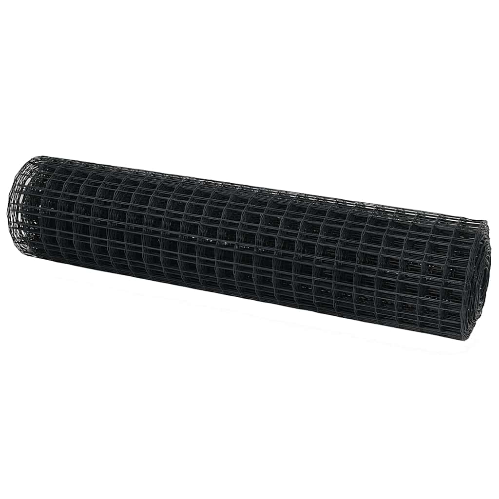 Recinzione Euro Grigio 1 x 25 m Ferro Rivestito in PVC