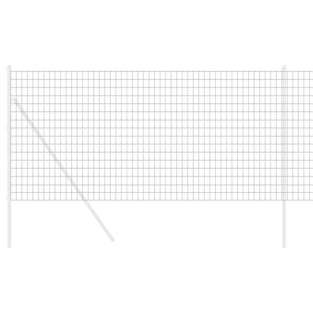Recinzione Euro Grigio 1 x 25 m Ferro rivestito in PVC