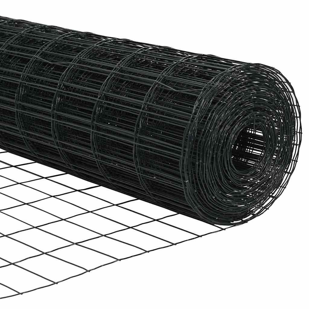 Recinzione Euro grigio 0,8 x 25 m ferro rivestito in PVC