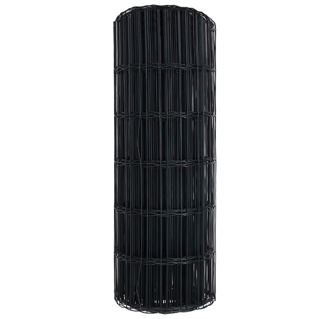Recinzione Euro grigio 0,8 x 25 m ferro rivestito in PVC