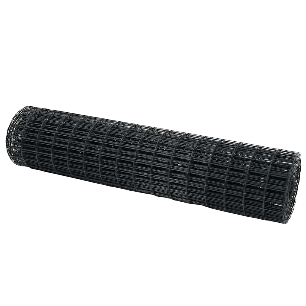 Recinzione Euro Grigio 1,2 x 25 m Ferro Rivestito in PVC