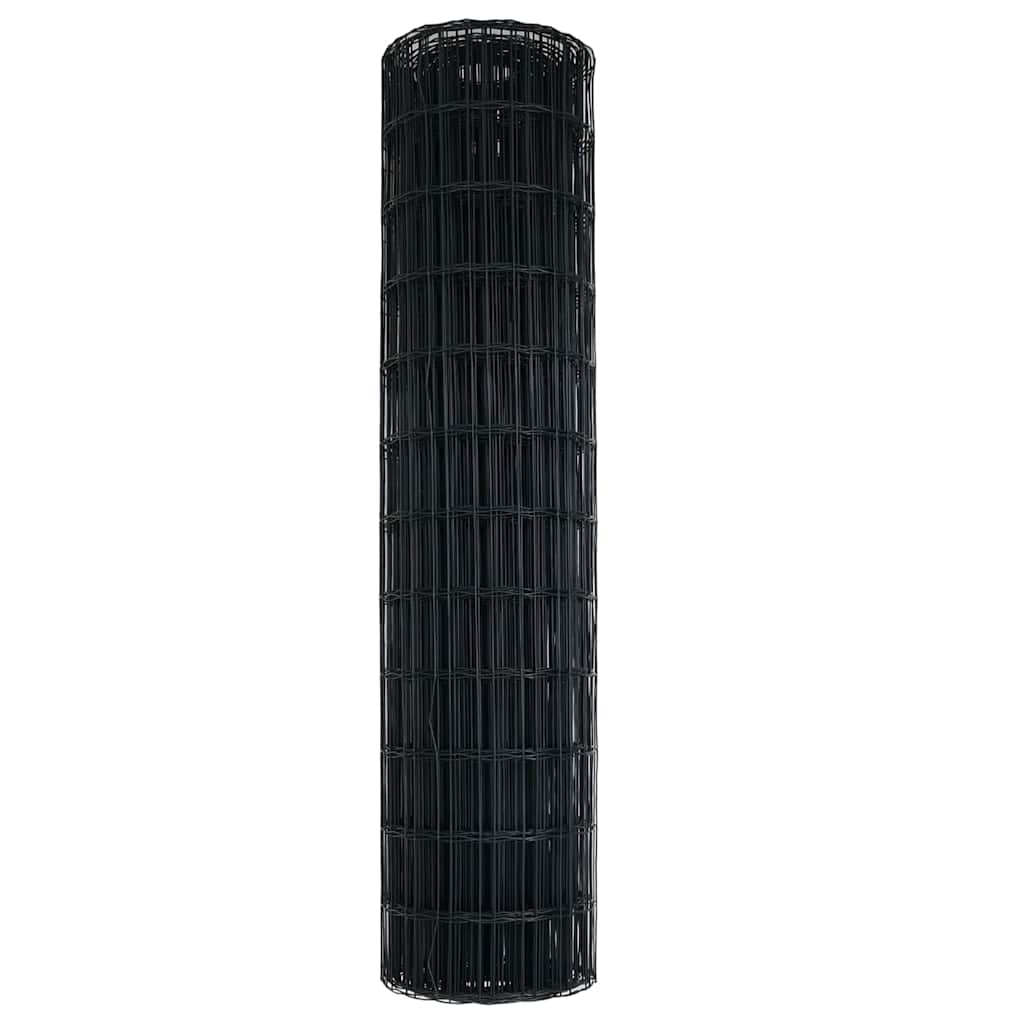 Recinzione Euro Grigio 1,2 x 25 m Ferro Rivestito in PVC