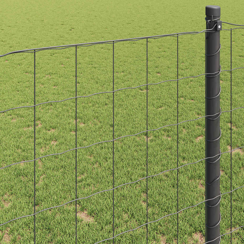 Recinzione Euro Grigio 1 x 25 m Ferro rivestito in PVC