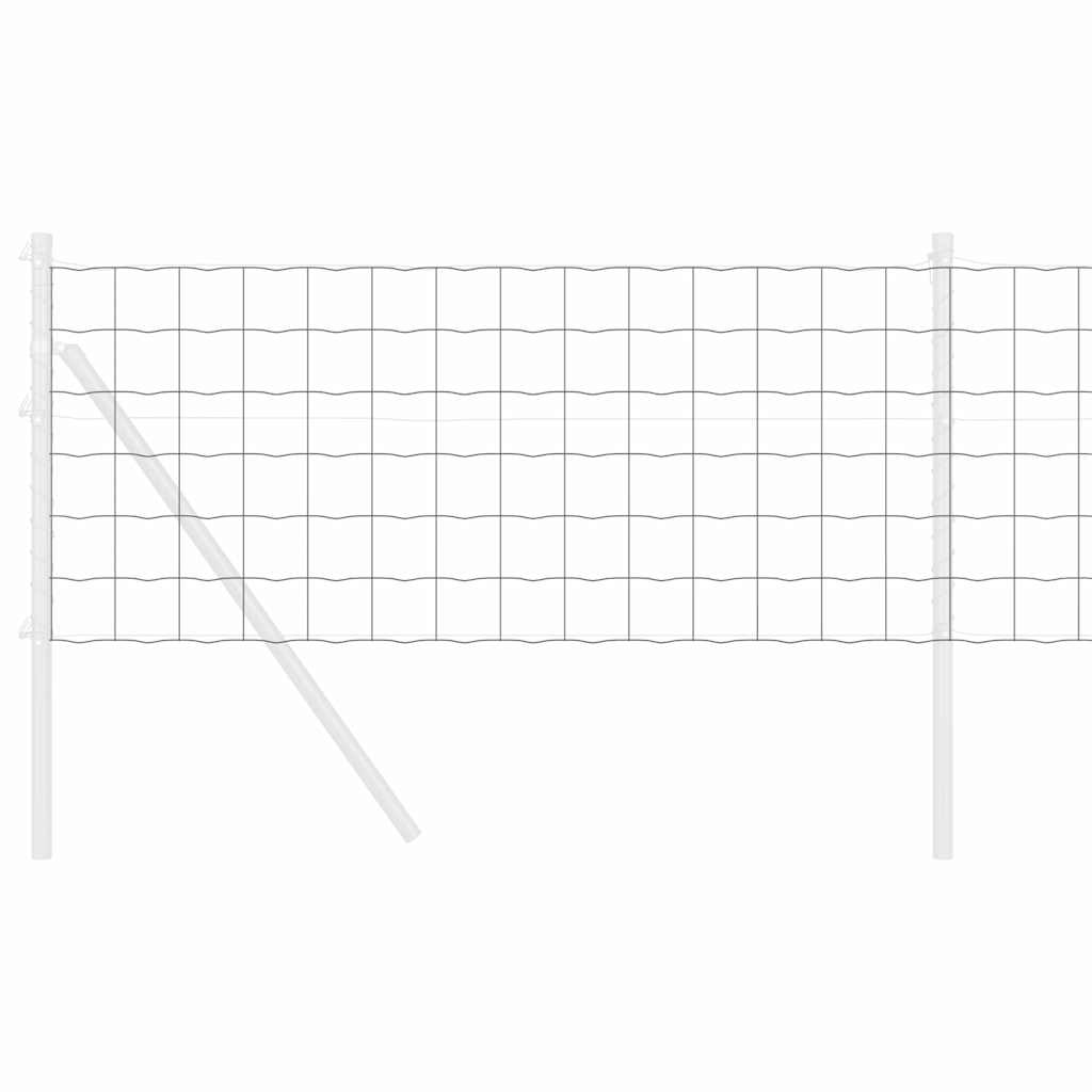 Recinzione Euro Grigio 0,6 x 25 m Ferro rivestito in PVC