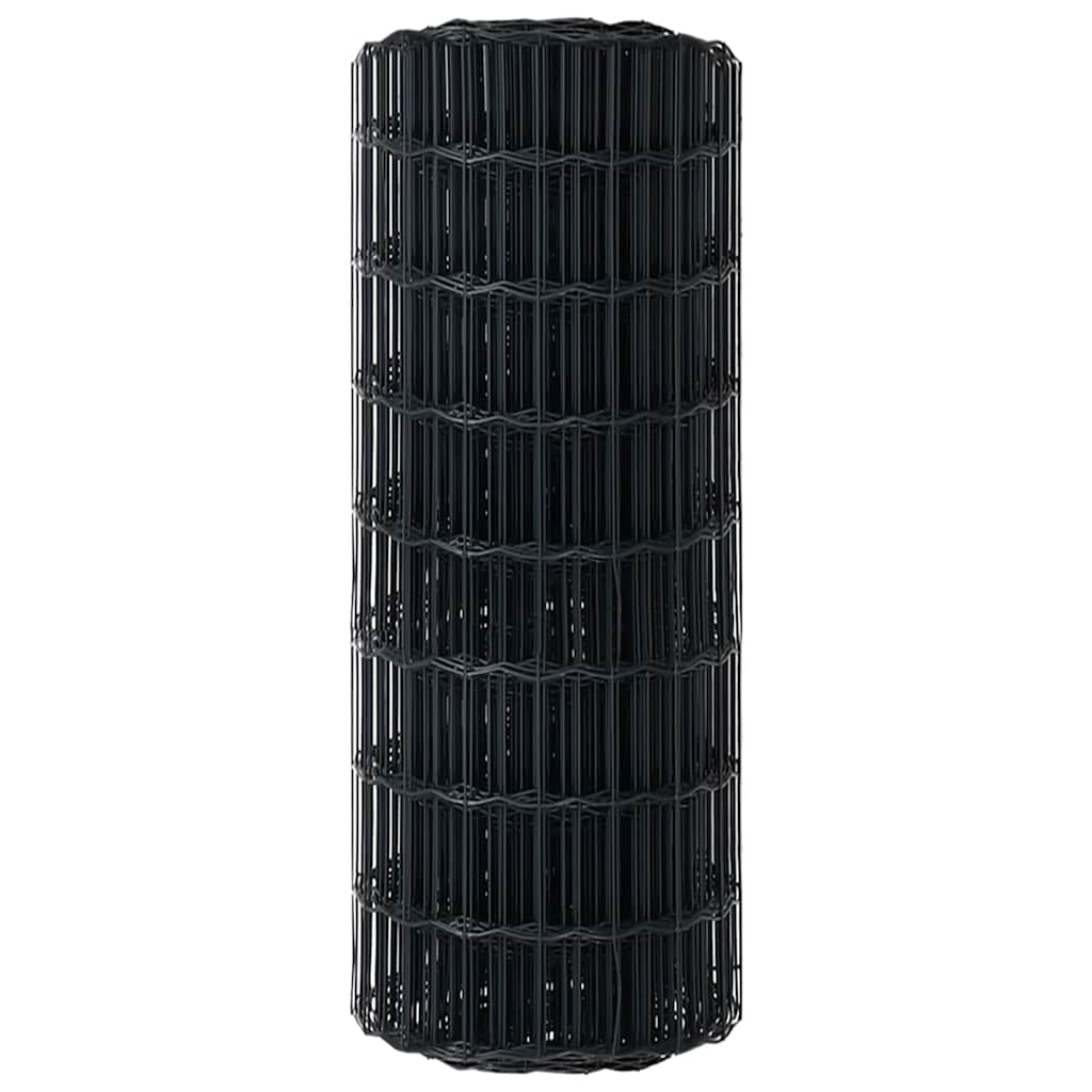Recinzione Euro Grigio 0,4 x 50 m Ferro rivestito in PVC