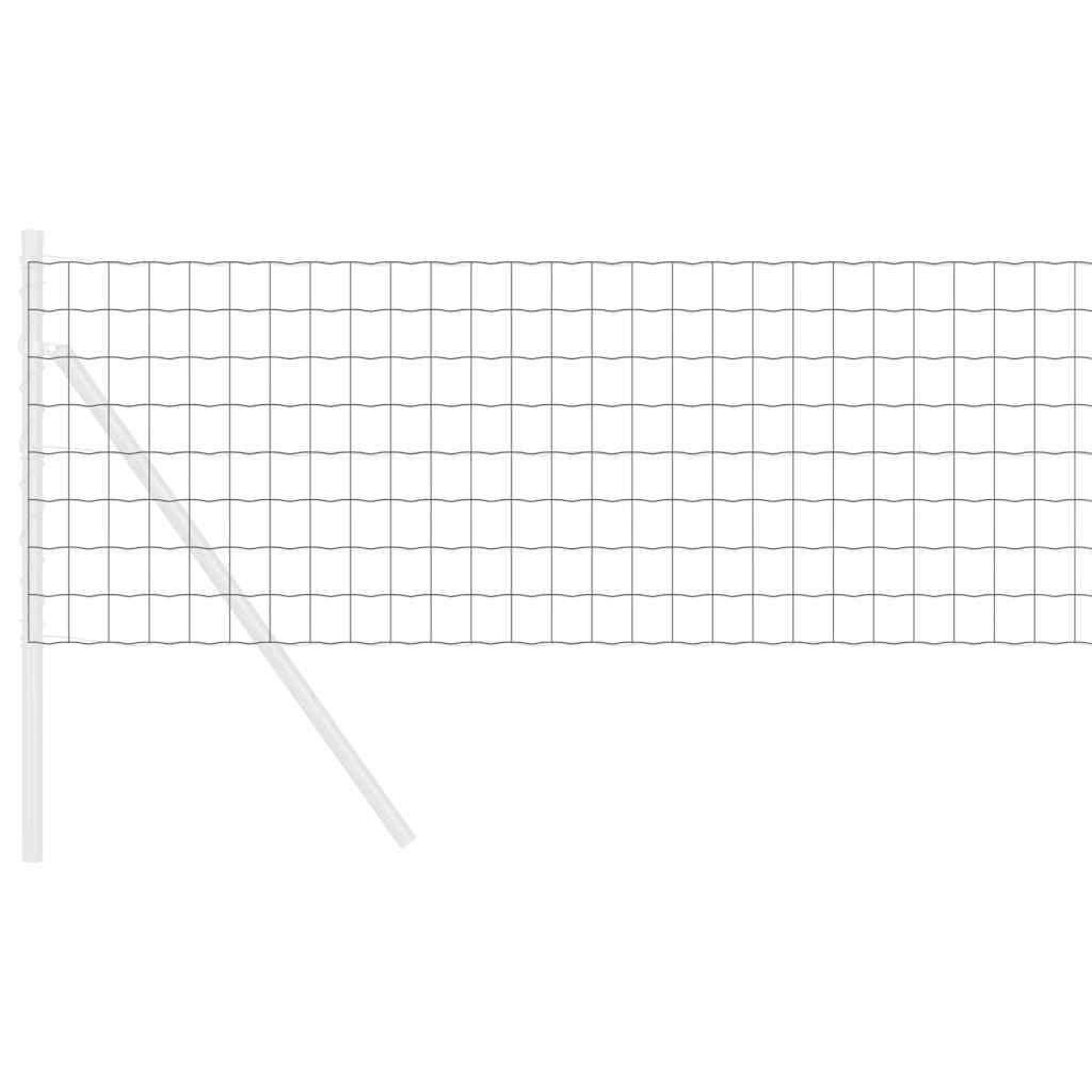 Recinzione Euro Grigio 0,6 x 10 m Ferro rivestito in PVC