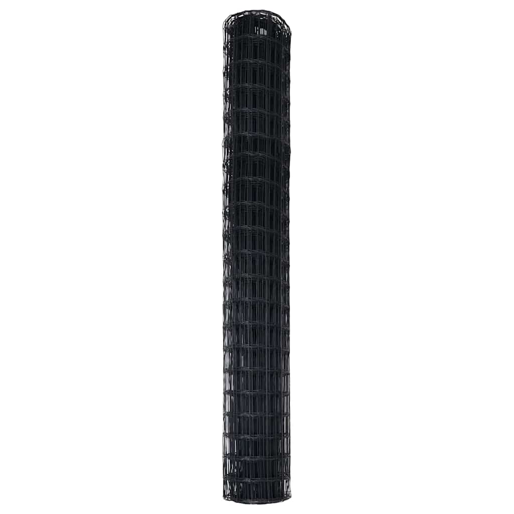 Recinzione Euro Nero 1,6 x 10 m Ferro rivestito in PVC