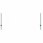 Palo per recinzione interrato 120 cm Verde - Set 44 pezzi