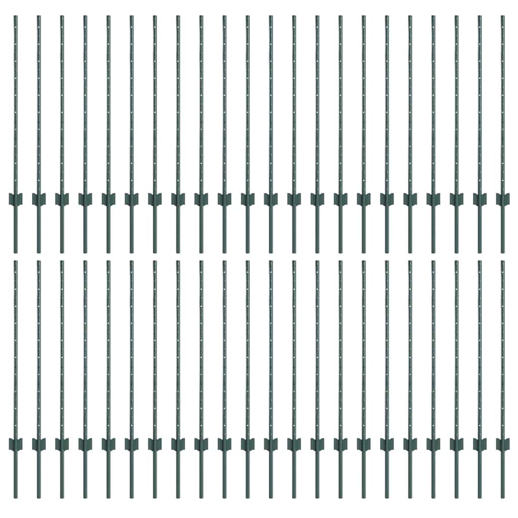 Palo per recinzione interrato 140 cm Verde - Confezione 44 pezzi
