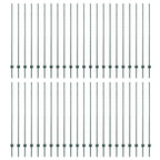 Palo per recinzione interrato 44 pz Verde 200 cm