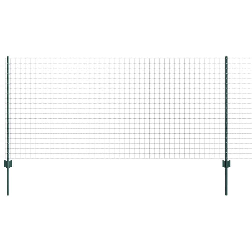 Recinzione in Rete Saldata Acciaio PVC Verde 10 x 1 m