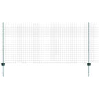 Recinzione in Rete Saldata Acciaio PVC Verde 10 x 1 m