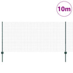Recinzione in Rete Saldata Acciaio PVC Verde 10 x 1 m