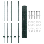 Recinzione in Rete Saldato 10 x 1,4 m - Acciaio Rivestito PVC Verde