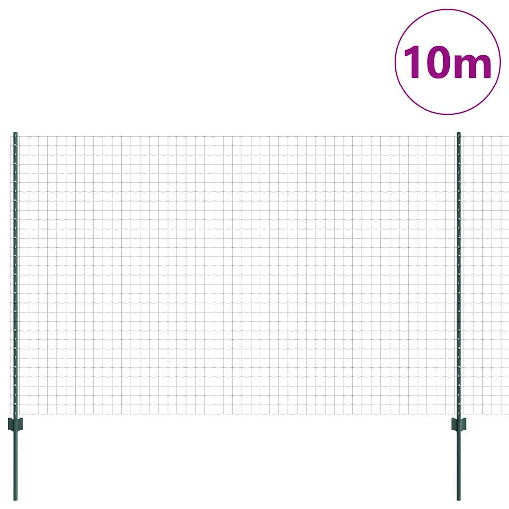 Recinzione in Rete Saldato 10 x 1,5 m - Acciaio Rivestito PVC Verde
