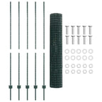 Recinzione in Rete Saldata 10 x 1,6 m - Acciaio Rivestito PVC Verde