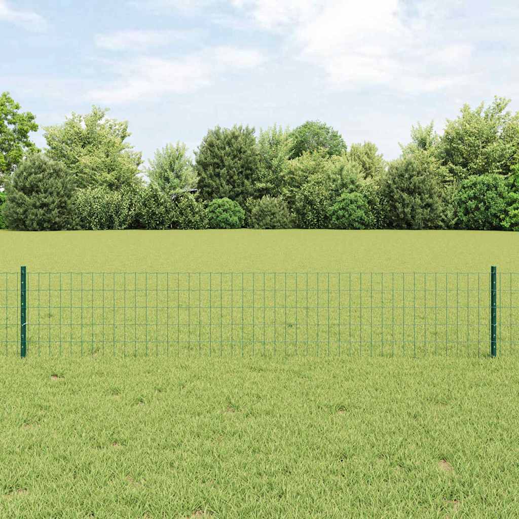 Recinzione in Rete Saldata Acciaio PVC 10 x 0,4 m Verde