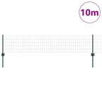 Recinzione in Rete Saldata Acciaio PVC 10 x 0,4 m Verde