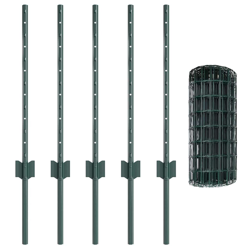 Recinzione in Rete Saldato 10 x 0,6 m - Acciaio Rivestito PVC Verde