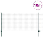Recinzione in Rete Saldata Acciaio PVC 10 x 1 m - Verde