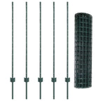 Recinzione in Rete Saldata 10 x 1,2 m - Acciaio Rivestito PVC Verde