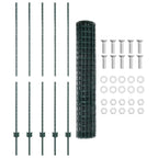 Recinzione in Rete Saldato 10 x 1,5 m - Acciaio Rivestito PVC Verde