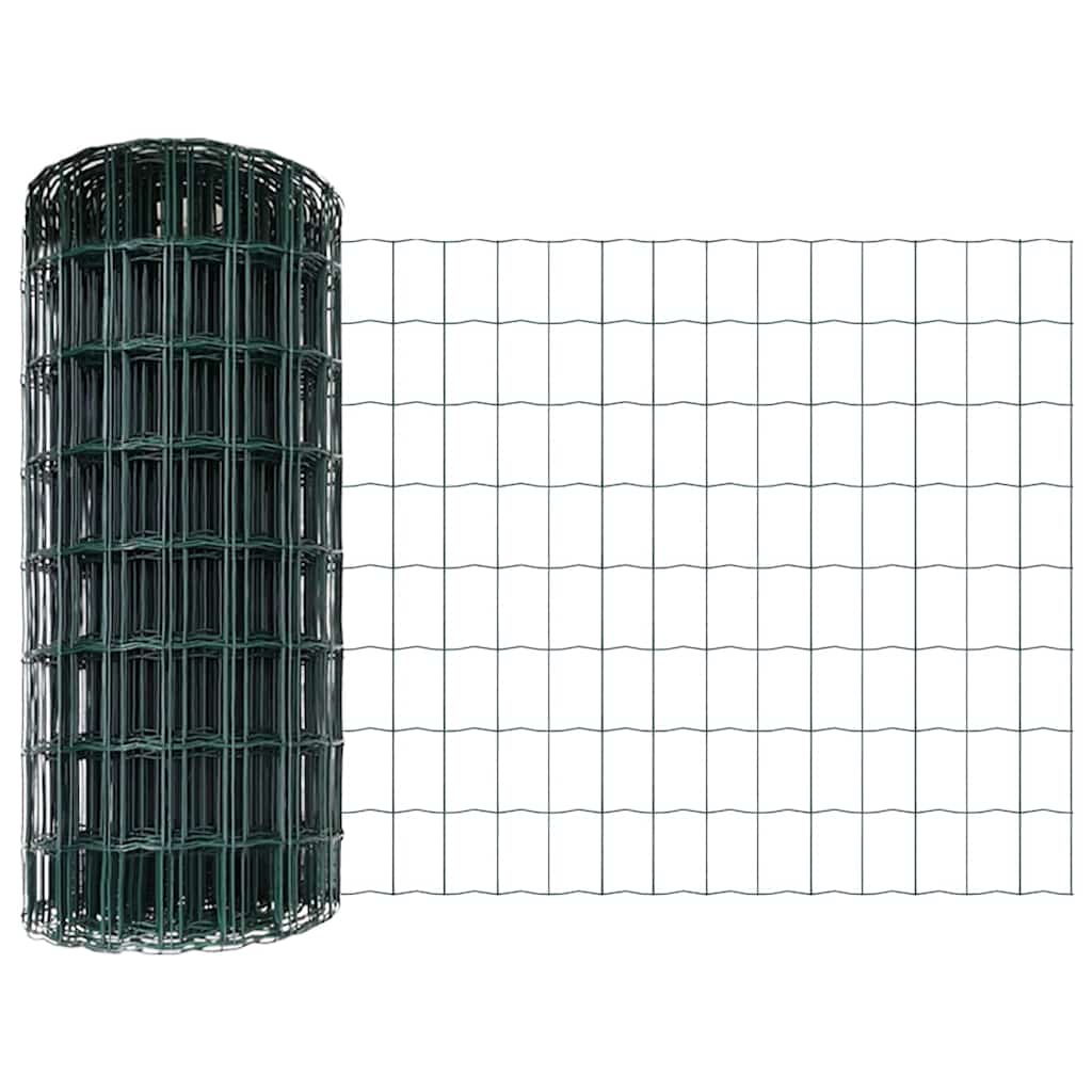 Recinzione in Rete Saldata 10 x 0,4 m - Acciaio Rivestito PVC Verde