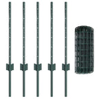 Recinzione in Rete Saldato 10 x 0,6 m - Acciaio Rivestito PVC Verde