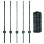 Recinzione in Rete Saldato 10 x 0,8 m - Acciaio Rivestito PVC Verde