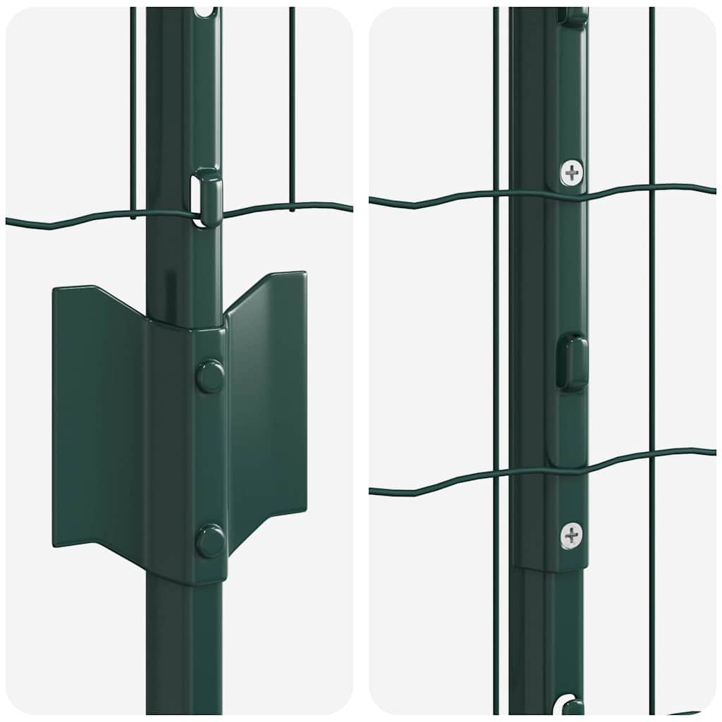 Recinzione in Rete Saldata 10 x 1,6 m - Acciaio Rivestito PVC Verde