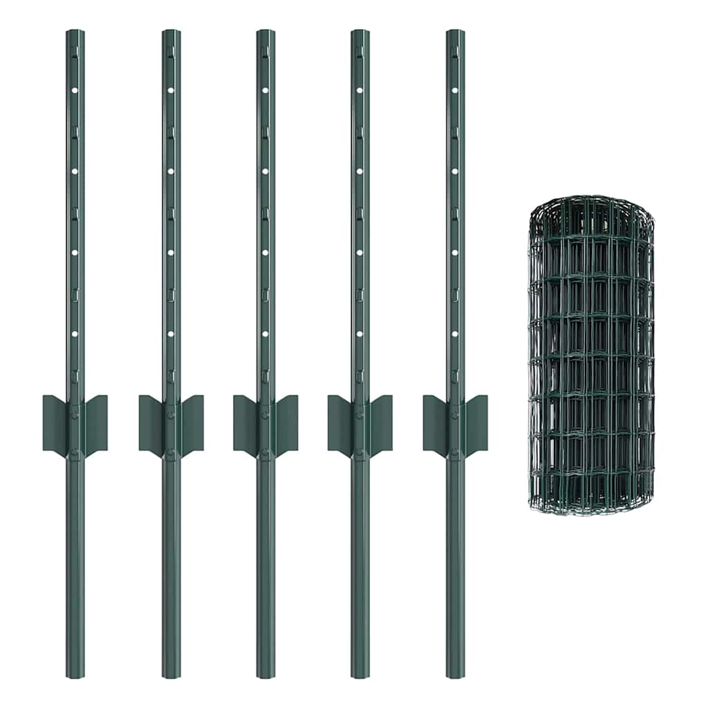Recinzione in Rete Saldata 10 x 0,4 m - Acciaio Rivestito PVC Verde