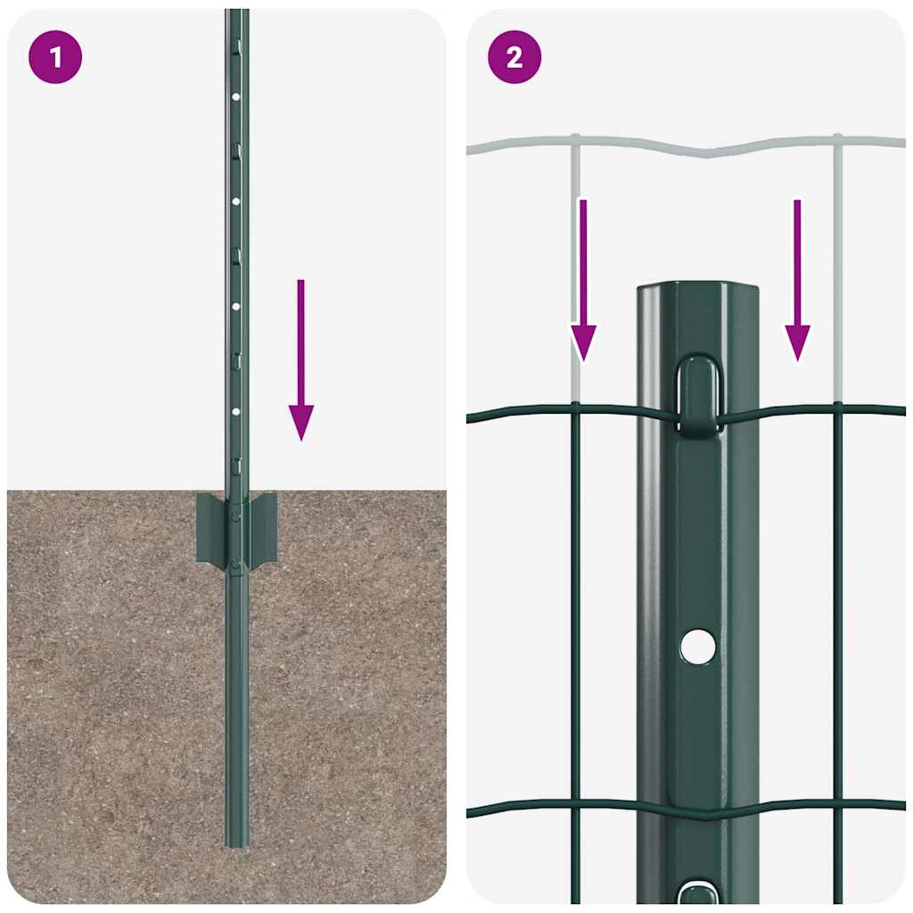 Recinzione in Rete Saldato Acciaio PVC 10 x 0,6 m