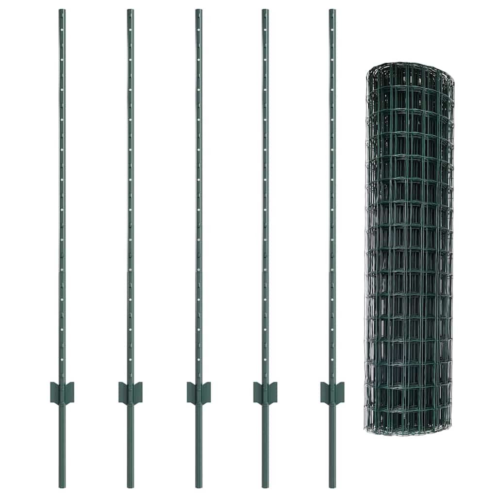 Recinzione in Rete Saldato Acciaio PVC 10 x 1,2 m
