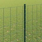 Recinzione in Rete Saldata 10 x 1,4 m Verde Acciaio Rivestito PVC