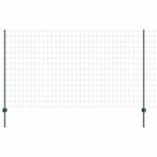 Recinzione in Rete Saldata 10 x 1,4 m Verde Acciaio Rivestito PVC