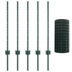 Recinzione in Rete Saldato 10 x 0,8 m - Acciaio Rivestito PVC Verde