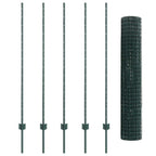 Recinzione in Rete Saldata 10 x 1,4 m - Acciaio PVC Verde