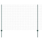Recinzione in Rete Saldato 10 x 1,5 m Acciaio PVC Verde