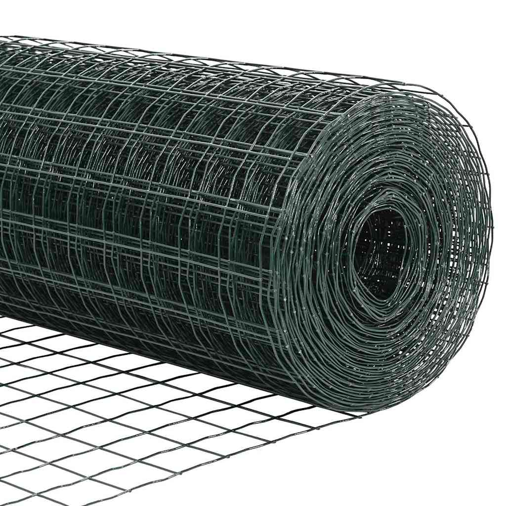 Recinzione in Rete Saldata 10 x 1,6 m - Acciaio Rivestito PVC Verde