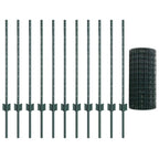 Recinzione in Rete Saldata 25 x 0,8 m - Acciaio Rivestito PVC Verde