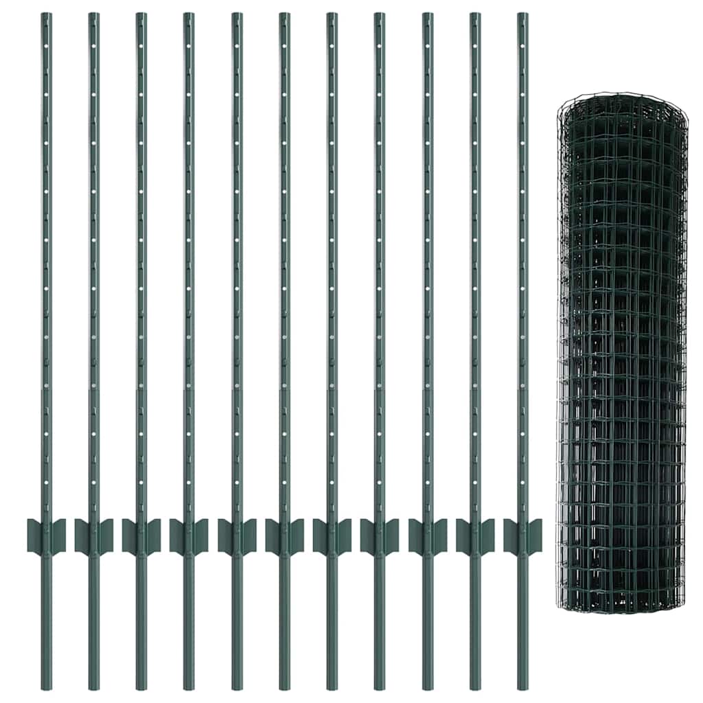 Recinzione in Rete Saldato Acciaio PVC 25 x 1 m