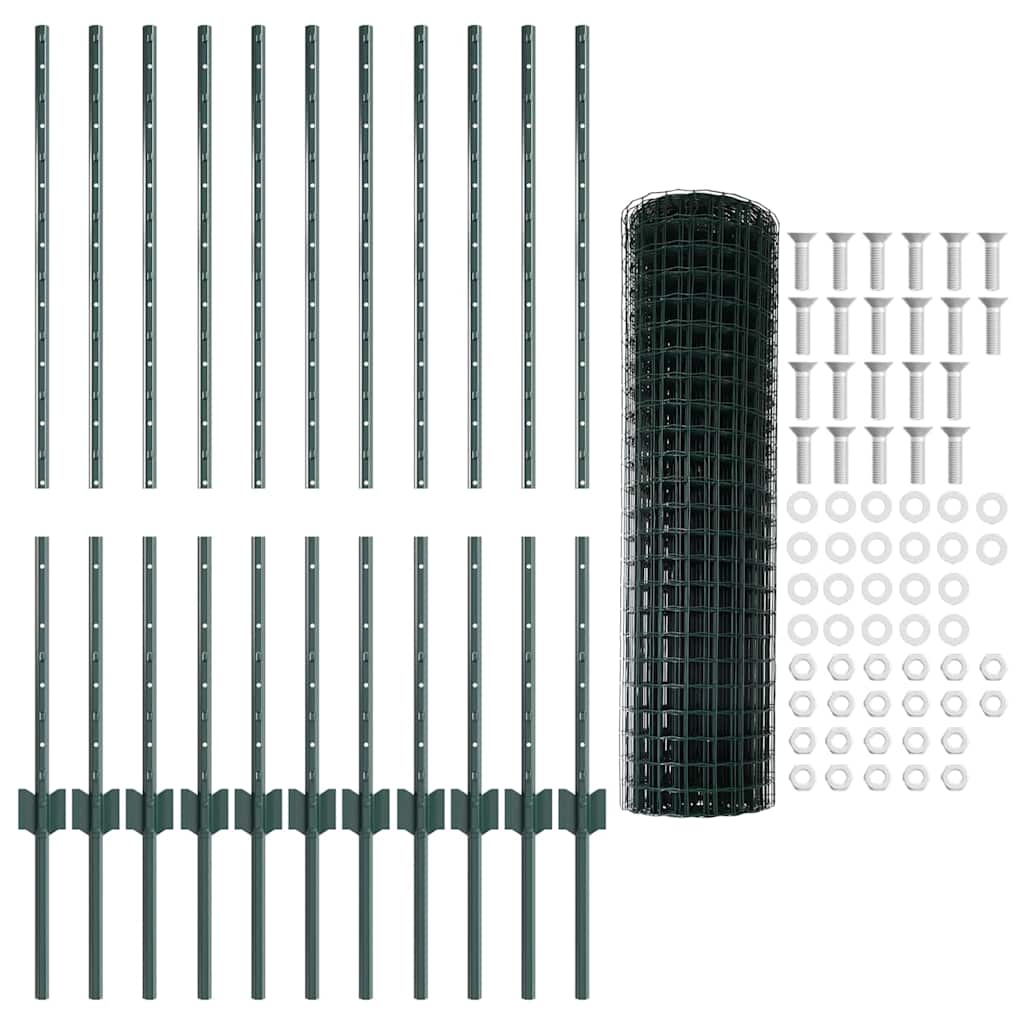 Recinzione in Rete Saldato Acciaio PVC 25 x 1 m