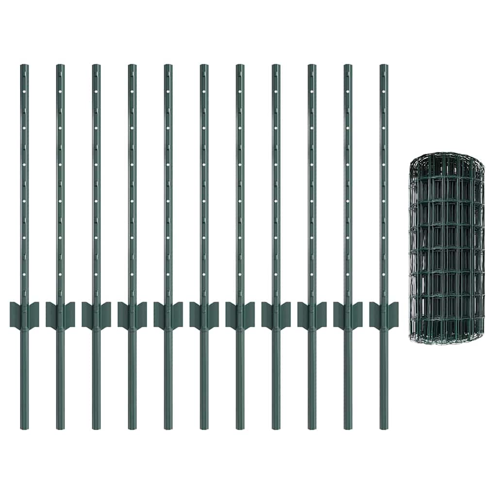 Recinzione in Rete Saldata 25 x 0,6 m - Acciaio Rivestito PVC Verde