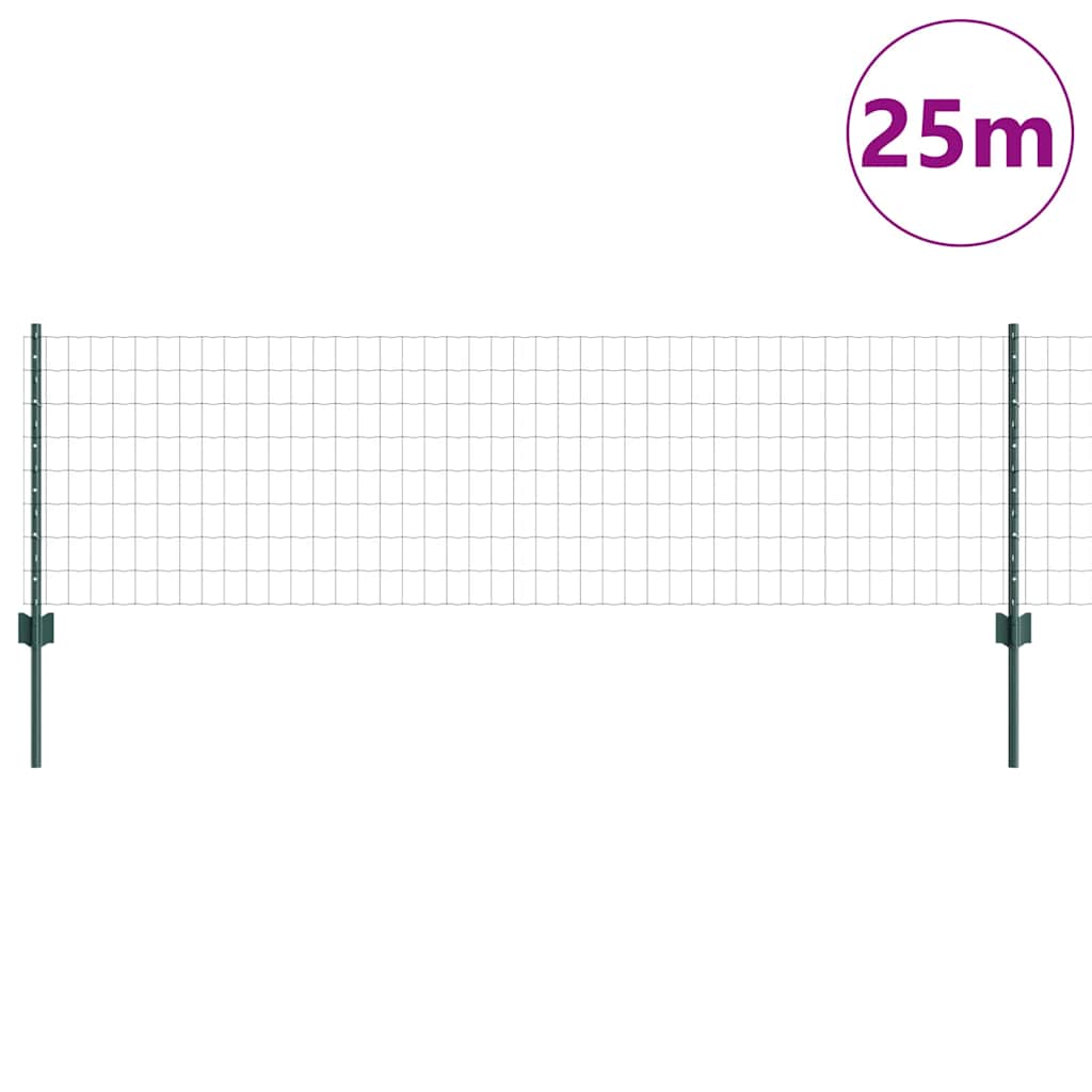 Recinzione in Rete Saldata 25 x 0,6 m - Acciaio Rivestito PVC Verde